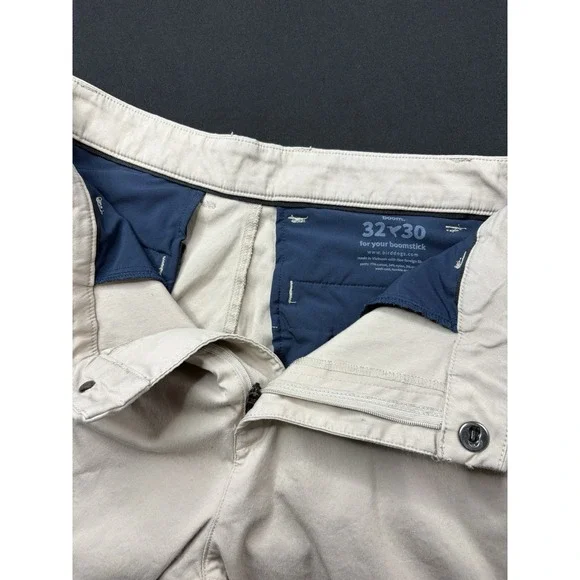 BirdDogs Boom for Your Boomstick Khaki Stretch Pants Mens 32x30 Flat Front - Picture 4 of 12